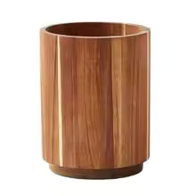 360° Rotating Wooden Utensil Holder - Large Capacity Kitchen Organizer