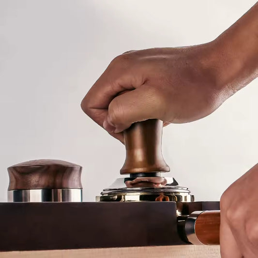 Self-Leveling Coffee Tamper - Spring-Loaded Espresso Press
