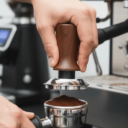 Self-Leveling Coffee Tamper - Spring-Loaded Espresso Press
