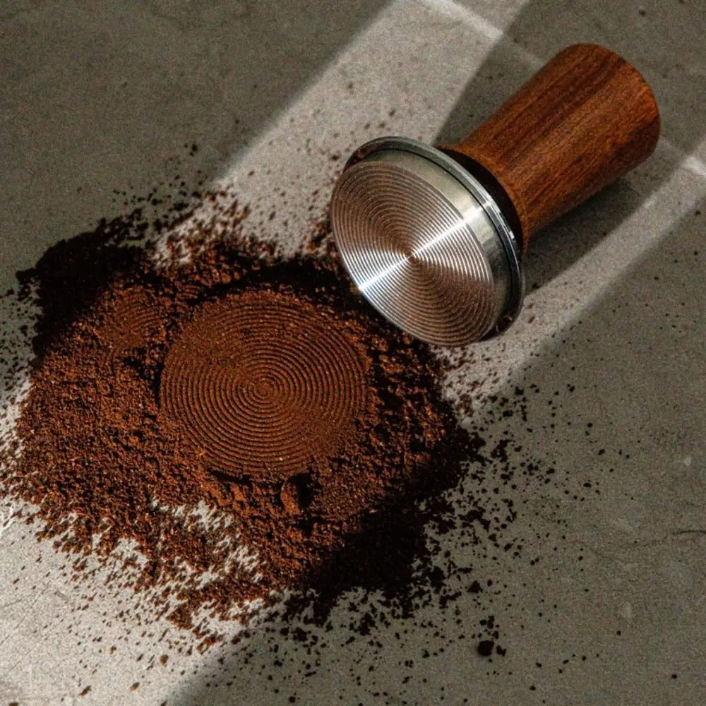 Self-Leveling Coffee Tamper - Spring-Loaded Espresso Press