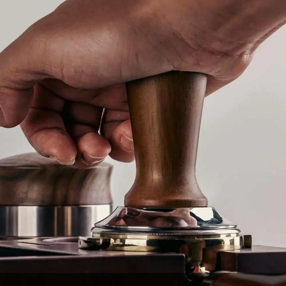Self-Leveling Coffee Tamper - Spring-Loaded Espresso Press