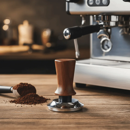 Self-Leveling Coffee Tamper - Spring-Loaded Espresso Press